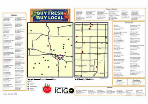 Buy Fresh, Buy Local map